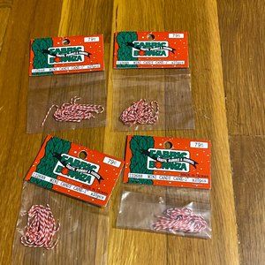 Craft 1" Candy Cane Lot of 4 packs (100 Total) Vintage Fabric Bonanza NIP